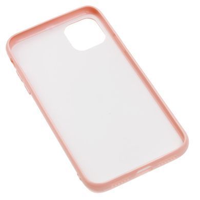Чехол для iPhone 11 New glass "розовый"