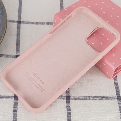 Чехол для iPhone 11 Silicone Full pink sand / розовый / пудровый / закрытый низ