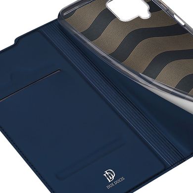 Чехол-книжка Dux Ducis с карманом для визиток для Samsung Galaxy A12 (Синий)
