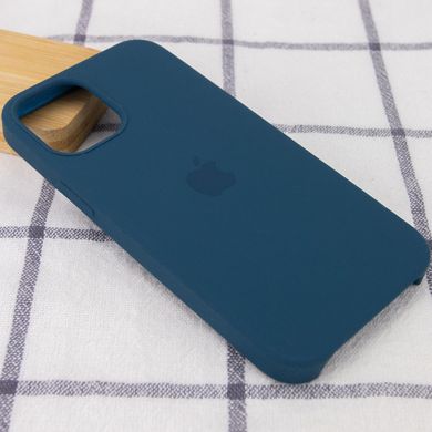 Чехол silicone case for iPhone 12 mini (5.4") (Синий/Cosmos blue)