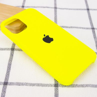 Чехол silicone case for iPhone 12 Pro / 12 (6.1") (Желтый / Acid Yellow)