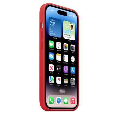 Чехол Silicone case Original 1:1 (AAA) with Magsafe для Apple iPhone 14 Pro Max (6.7") Красный / Red