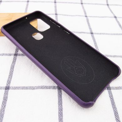 Кожаный чехол AHIMSA PU Leather Case (A) для Samsung Galaxy A21s (Фиолетовый)