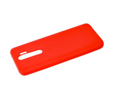 Чехол для Xiaomi Redmi Note 8 Pro Silicone Full красный с закрытым низом и микрофиброй