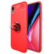 TPU чехол Deen ColorRing под магнитный держатель (opp) для Apple iPhone XR (6.1"") Красный / Красный