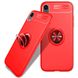 TPU чехол Deen ColorRing под магнитный держатель (opp) для Apple iPhone XR (6.1"") Красный / Красный