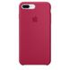 Чeхол silicone case for iPhone 7 Plus / 8 Plus Rose Red / Вишневий