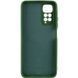 Чохол для Xiaomi Redmi Note 11 (Global) / Note 11S Silicone Full camera закритий низ + захист камери Зелений / Dark green