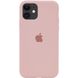 Чехол для iPhone 11 Silicone Full pink sand / розовый / пудровый / закрытый низ