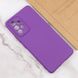 Чехол для Samsung Galaxy A52 4G / A52 5G Silicone Full camera закрытый низ + защита камеры Фиолетовый / Purple