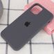 Чехол для Apple iPhone 11 Pro (5.8") Silicone Full / закрытый низ (Серый / Dark Grey)