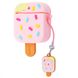 Силіконовий футляр Ice Cream series для навушників AirPods (Морозиво на паличці / Рожевий)