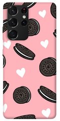 Чехол для Samsung Galaxy S21 Ultra PandaPrint Печенье Opeo pink паттерн