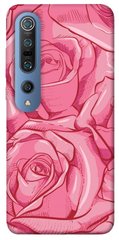 Чехол для Xiaomi Mi 10 / Mi 10 Pro PandaPrint Розы карандашом цветы