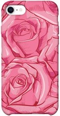 Чехол для Apple iPhone SE (2020) PandaPrint Розы карандашом цветы