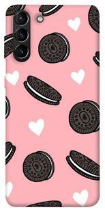 Чехол для Samsung Galaxy S21+ PandaPrint Печенье Opeo pink паттерн
