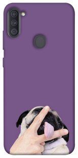 Чехол для Samsung Galaxy A11 PandaPrint Мопс животные
