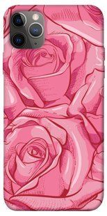 Чехол для Apple iPhone 12 Pro (6.1"") PandaPrint Розы карандашом цветы