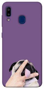 Чехол для Samsung Galaxy A20 / A30 PandaPrint Мопс животные