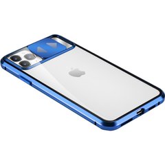 Чехол Camshield 360 Metall+Glass со шторкой для камеры для Apple iPhone 11 Pro (5.8") (Синий)
