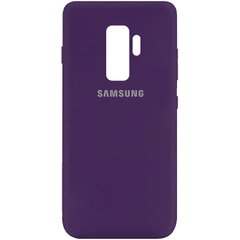 Чохол для Samsung Galaxy S9 Plus (G965) Silicone Full фіолетовий з закритим низом і мікрофіброю
