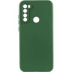 Чохол для Xiaomi Redmi Note 8T Silicone Full (Зелений / Dark green) з закритим низом і мікрофіброю