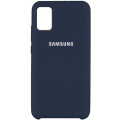 Чехол Silicone Cover (AAA) для Samsung Galaxy A51 (Синий / Midnight blue)