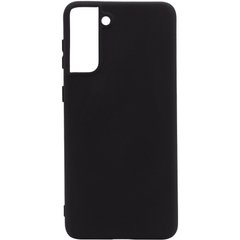 Чехол Silicone Cover Full without Logo (A) для Samsung Galaxy S21 (Черный / Black)