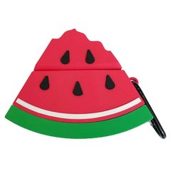 Силіконовий футляр Smile Fruits series для навушників AirPods + карабін (Watermelon)