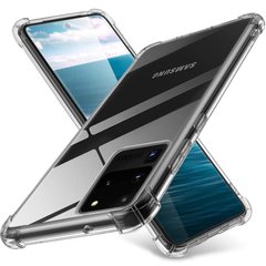 TPU чохол GETMAN Ease з посиленими кутами для Samsung Galaxy S20 Ultra (Прозорий / Transparent)