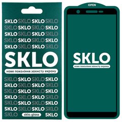 Защитное стекло SKLO 5D (full glue) для Samsung Galaxy M01 Core / A01 Core (Черный)