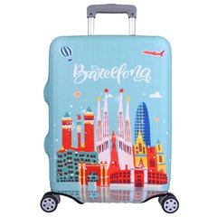 Защитный чехол для чемодана Travel M 24" (Бирюзовый / Барселона)