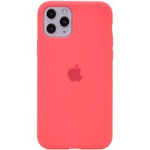 Чехол для Apple iPhone 11 Pro Max Silicone Full / закрытый низ / Розовый / Flamingo