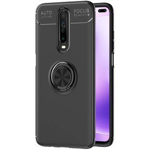 TPU чохол Deen ColorRing під магнітний тримач (opp) для Xiaomi Redmi K30 / Poco X2 (Чорний / Синій)