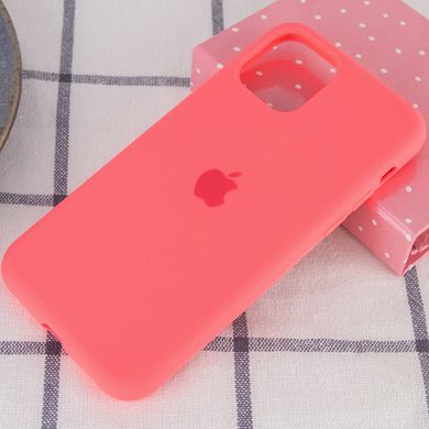 Чехол для Apple iPhone 11 Pro Max Silicone Full / закрытый низ / Розовый / Flamingo