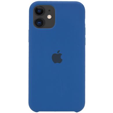 Чохол silicone case for iPhone 11 Navy Blue / синій