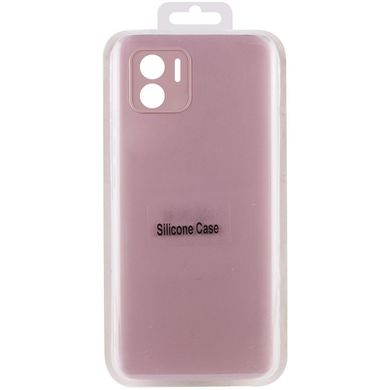 Чехол для Xiaomi Redmi A1+ Silicone Full camera закрытый низ + защита камеры Розовый / Pink Sand