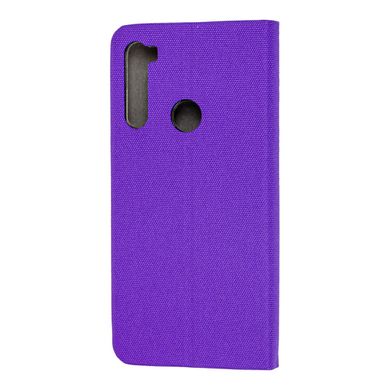 Чехол книжка для Xiaomi Redmi Note 8T Premium HD Фиолетовый