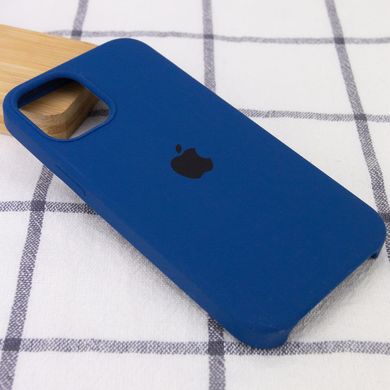 Чехол silicone case for iPhone 12 mini (5.4") (Синий/Navy blue)