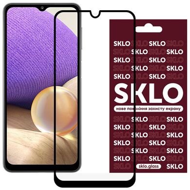 Защитное стекло SKLO 3D (full glue) для Xiaomi Redmi 10C / Poco C40 Черный