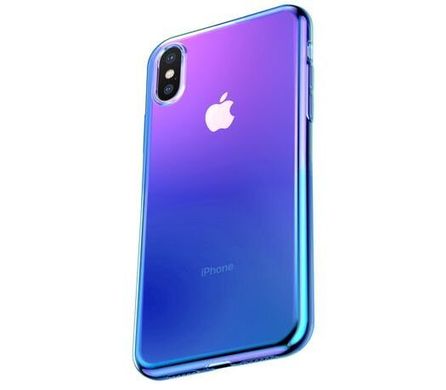 Чохол для iPhone Xs Max Baseus glow синій