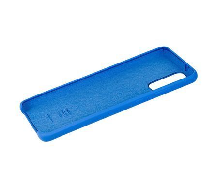 Чехол для Samsung Galaxy S20+ (G985) Silky Soft Touch "голубой"