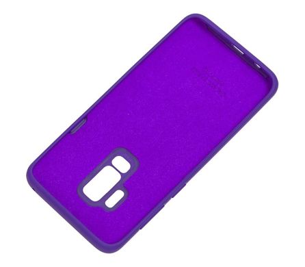 Чехол для Samsung Galaxy S9 Plus (G965) Silicone Full фиолетовый с закрытым низом и микрофиброй
