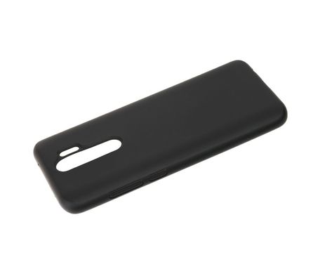 Чехол для Xiaomi Redmi Note 8 Pro Silicone Full черный с закрытым низом и микрофиброй