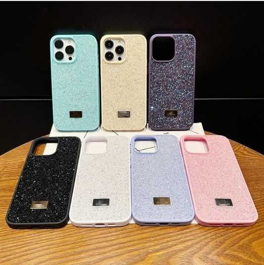 Чехол для iPhone 13 Pro Max Swarovski со стразами Rose Gold купить
