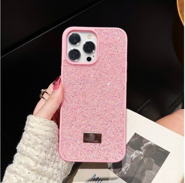 Чехол для iPhone 13 Pro Max Swarovski со стразами Rose Gold купить