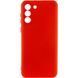Чохол для Samsung Galaxy S21 FE Silicone Full camera закритий низ + захист камери Червоний / Red