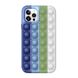 Чехол для iPhone 12 Pro Max Pop-It Case Поп ит Ocean Blue/White