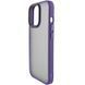 TPU+PC чехол Metal Buttons для Apple iPhone 14 Pro (6.1") Темно-фиолетовый