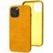 Кожаный чехол Croco Leather для Apple iPhone 12 Pro / 12 (6.1"") Yellow